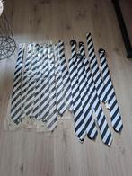 Zwart-wit gestreepte stropdassen van Refine, 15 stuks, Kleding | Heren, Stropdassen, Onbekend, Zwart, Nieuw, Ophalen of Verzenden