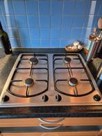 Pelgrim 4-pits gas kookplaat - RVS inbouw, Ophalen, Gebruikt, 4 kookzones, Inbouw