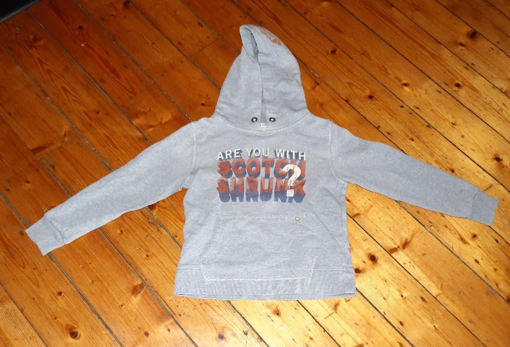stoere Scotch Shrunk trui hoodie maat 6 -116, Trui of Vest, Scotch Shrunk, Ophalen of Verzenden, Zo goed als nieuw