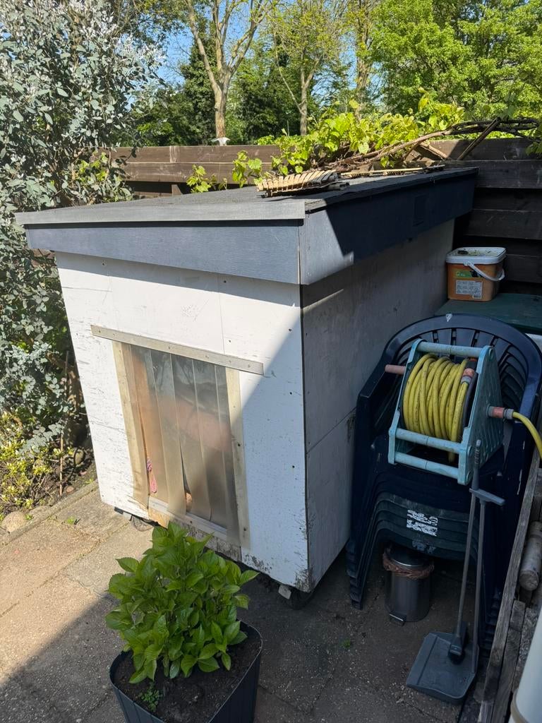 Hondenhok XXL 160x110x150 Massief Waterdicht Geisoleerd, Dieren en Toebehoren, Hondenhokken, Ophalen, Zo goed als nieuw, 110 cm of meer