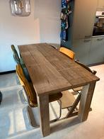 Steigerhouten eettafel 200x80, Huis en Inrichting, Tafels | Eettafels, Ophalen, Gebruikt, 200 cm of meer, 50 tot 100 cm