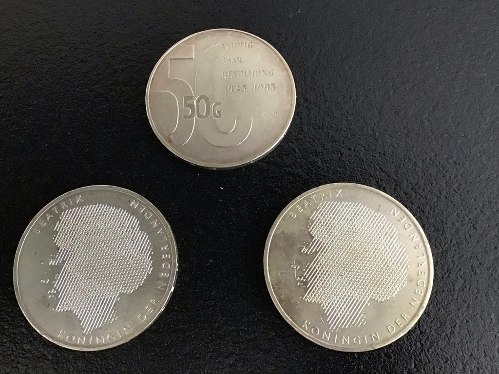 Diverse Nederlandse herdenkingsmunten Beatrix en Juliana, Ophalen of Verzenden, Koningin Beatrix, Overige waardes, Setje