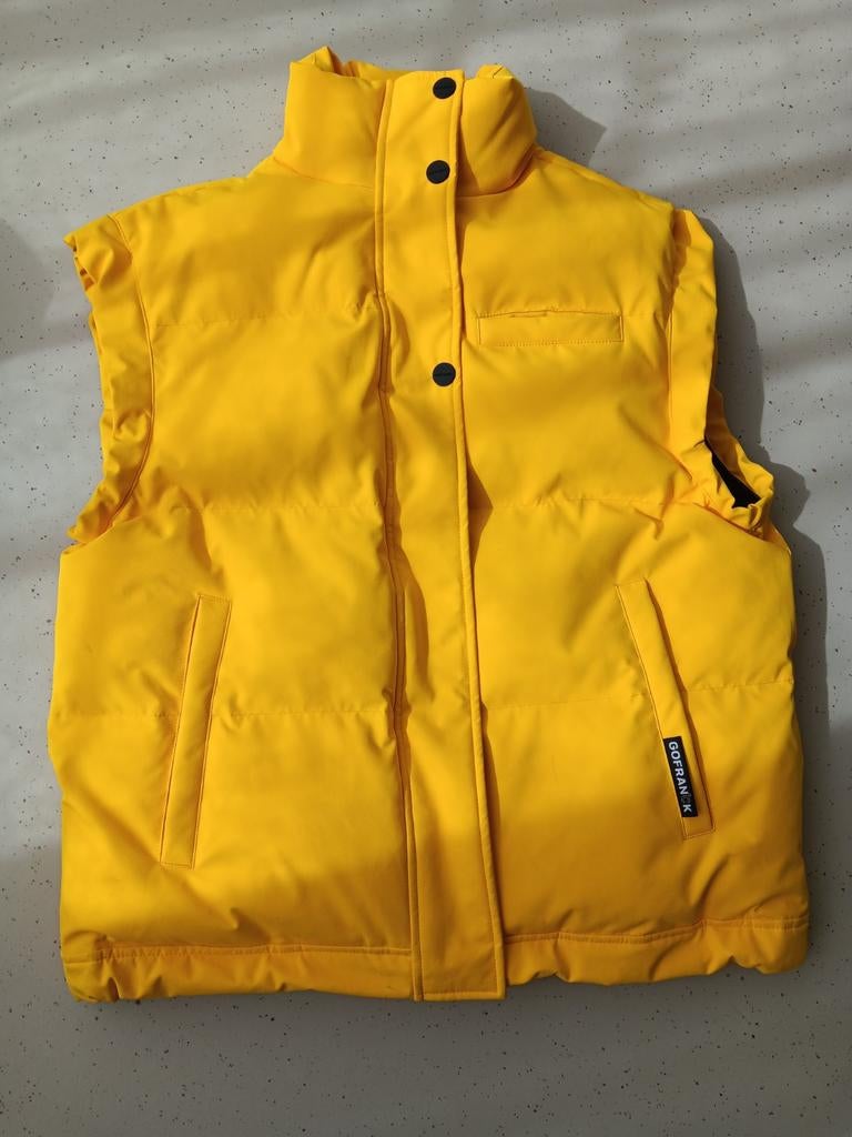 ZGAN GoFranck bodywarmer S, Moncler, Geel, Ophalen of Verzenden, Zo goed als nieuw