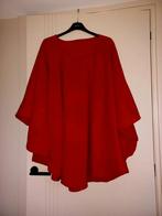 Nieuw zachte fleece poncho capes maat 52-60, Kleding | Dames, Ophalen of Verzenden, Jas of Mantel, Rood, Happysize