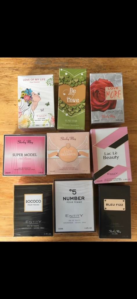 Damesgeurtjes, herengeurtjes EDT 100 ml. Diverse geuren, Ophalen of Verzenden, Nieuw