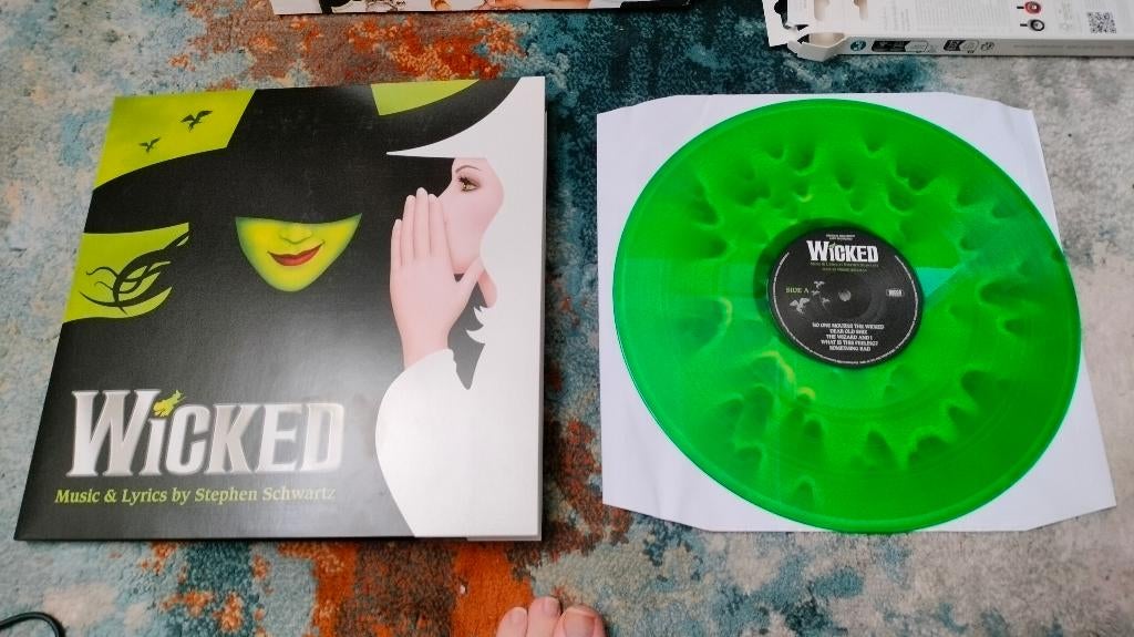 Wicked (Musical) LP - groen vinyl, Cd's en Dvd's, Vinyl | Pop, Gebruikt, Colored vinyl, Gatefold hoes, Inclusief poster, 12 inch