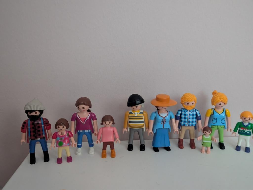 Playmobil poppetjes, familie opstelling, gezin en grootouder, Kinderen en Baby's, Speelgoed | Playmobil, Ophalen of Verzenden