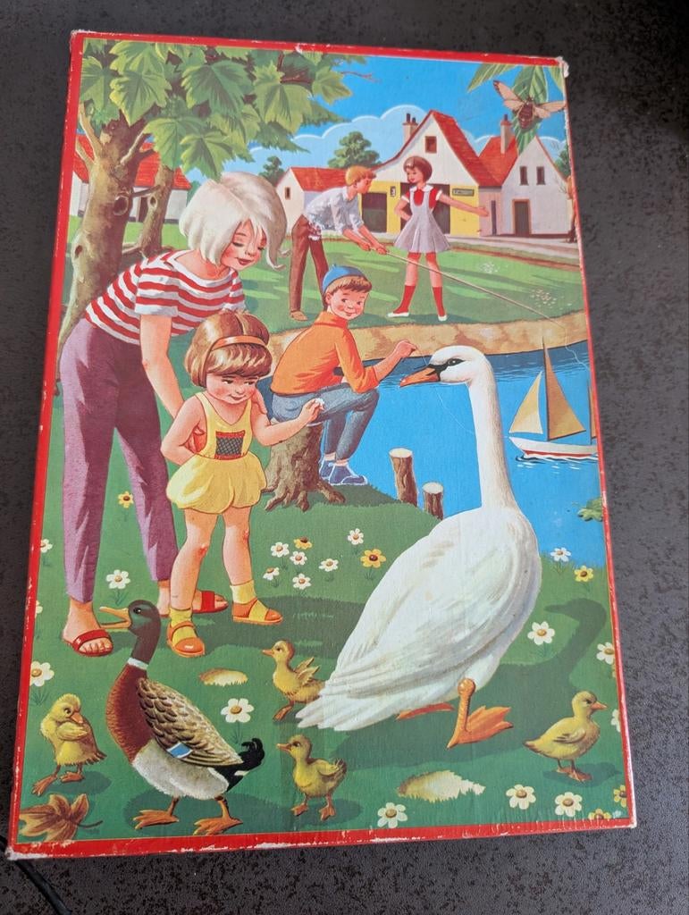 Vintage houten puzzel, Ophalen of Verzenden