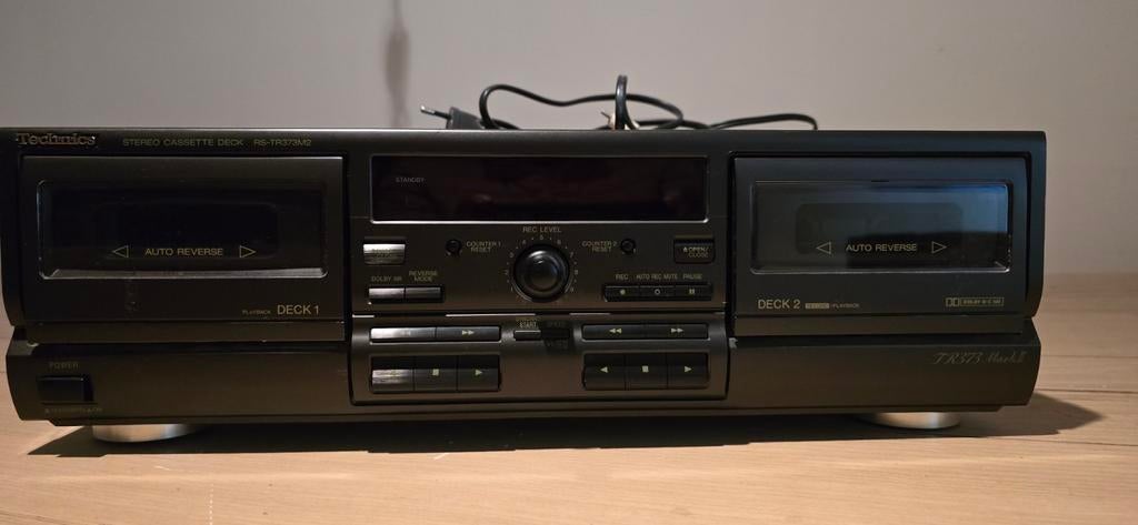Retro Technics RS-TR373M2 Dubbel Cassettedeck, Ophalen of Verzenden, Dubbel, Overige merken, Auto-reverse