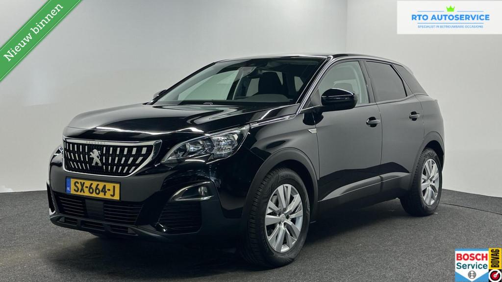 Peugeot 3008 1.2 PureTech Active CARPLAY NAVI TREKHAAK CRUIS, Stof, Gebruikt, 1199 cc, Met garantie (alle)
