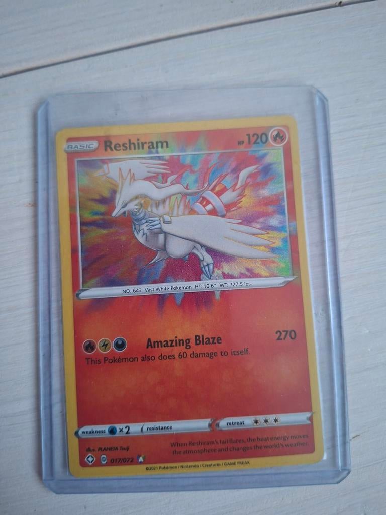 Reshiram Pokémon kaart, Hobby en Vrije tijd, Verzamelkaartspellen | Pokémon, Ophalen of Verzenden