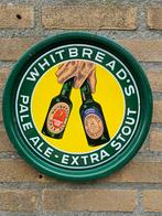 Emaille reclamebord  Dienblad WhitBread.s Bier, Ophalen of Verzenden, Gebruikt, Reclamebord