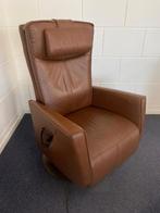 Prominent sta op relax stoel bruin leer - 260219, Bruin, Verzenden, Leer, Zo goed als nieuw