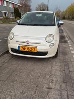 Fiat 500 1.4 16V 2009 parelmoer wit, Auto's, Fiat, Voorwielaandrijving, Lederen bekleding, 31 €/maand, 100 pk