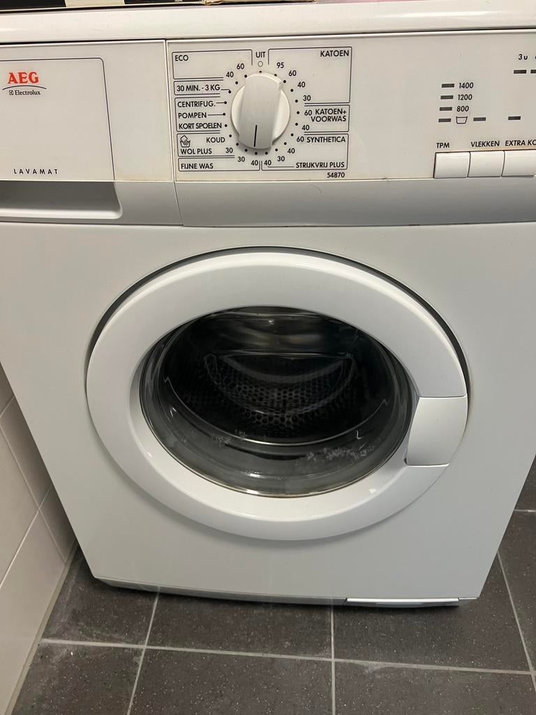 AEG Lavamat wasmachine 6kg, Witgoed en Apparatuur, Wasmachines, Gebruikt, Ophalen of Verzenden, Voorlader, Kort programma