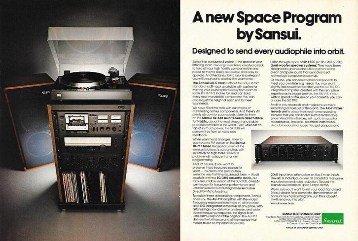 Sansui GX-5 vintage audiorack, Audio, Tv en Foto, Stereo-sets, Zo goed als nieuw, Overige merken, Ophalen