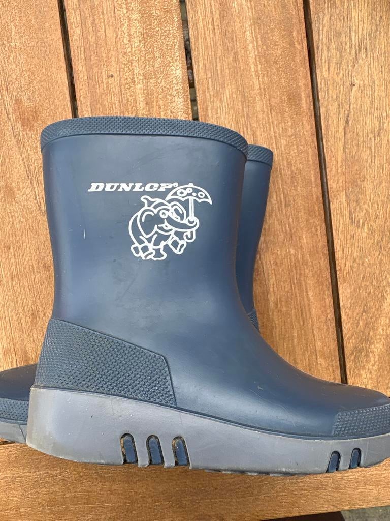 Dunlop laarsjes blauw maat 23, Ophalen, Gebruikt, Jongen of Meisje, Laarzen