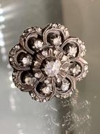 Grote prachtige antieke ring met roos diamanten., Verzenden, Goud, Ring