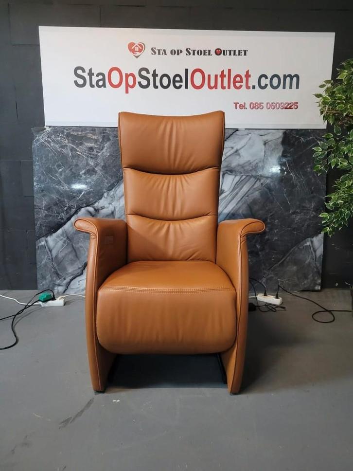 Staopstoel Prominent Frans Molenaar Met Topswing, Huis en Inrichting, Fauteuils, Zo goed als nieuw, Leer, 50 tot 75 cm, Minder dan 75 cm