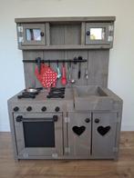 Steigerhouten speelkeuken robuust 80 x 42 x 110cm (bxdxh), Ophalen, Gebruikt, Hout, Speelkeuken