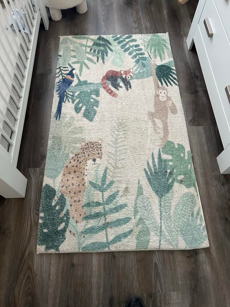 Jungle kleed kinderkamer 80x150, Ophalen, Gebruikt, Kleed of Kussen