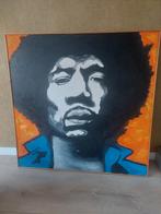 Jimi Hendrix Schilderij - 100x100 cm, Antiek en Kunst, Ophalen of Verzenden