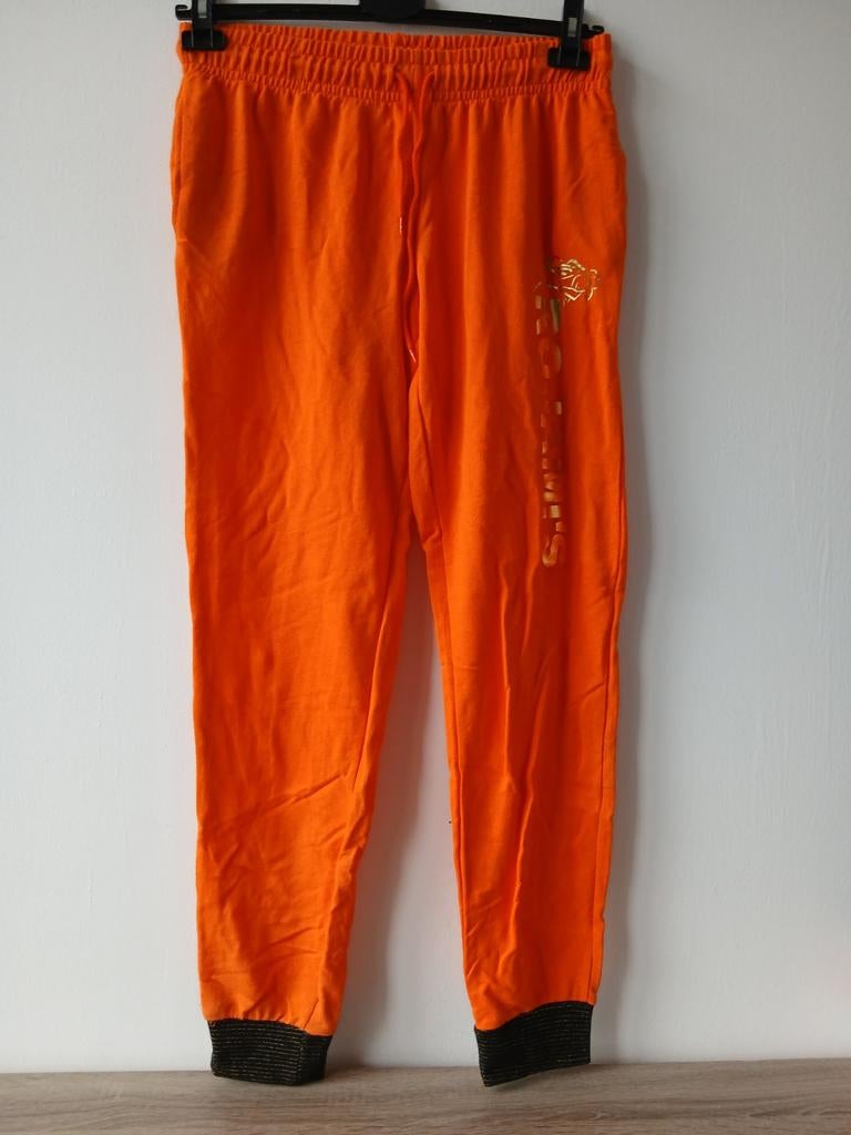 Roy Donders Rojam's joggingbroek maat S/M oranje goud, Oranje, Maat 36 (S), Lang, Gedragen