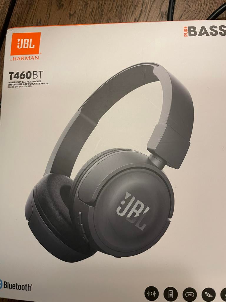 JBL T460BT Draadloze On-Ear Hoofdtelefoon - Zwart, Overige merken, Zo goed als nieuw, Draadloos, Op oor (supra aural)