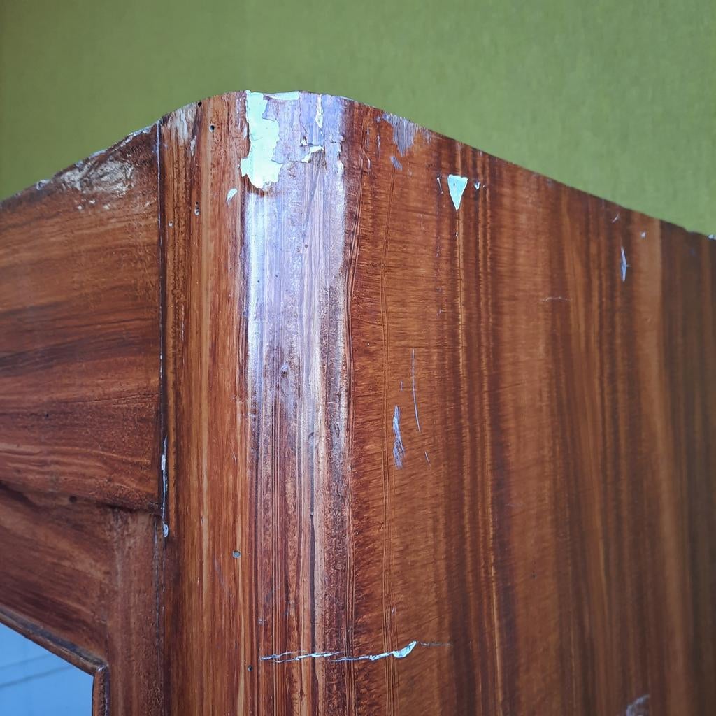 Vintage Art Deco style vitrine kast, boekenkast met lades, Ophalen, Gebruikt, Met deur(en), 50 tot 100 cm