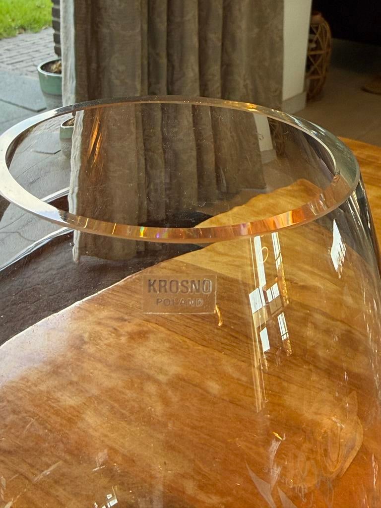 Krosno Glazen Vaas - Elegant en Tijdloos Design, Huis en Inrichting, Woonaccessoires | Vazen, Ophalen, Overige kleuren, Minder dan 50 cm