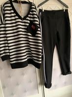 Zwart wit setje maat 50/52, Ophalen of Verzenden, Zo goed als nieuw, Zwart