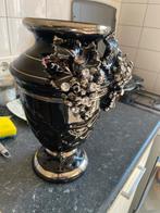 Stella vaas - Zwart met zilveren, Ophalen