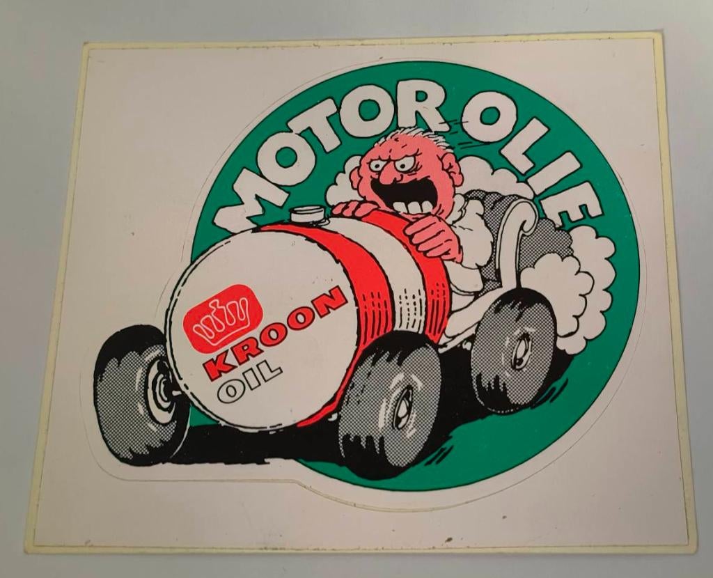 Sticker Kroon Motorolie, Verzamelen, Ophalen of Verzenden, Zo goed als nieuw, Merk