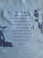 Kussensloop Plint met gedicht Erik van Os - Dag papegaai, Verzenden, Gebruikt, Blauw, Vierkant