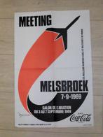 Originele poster Meeting Melsbroek 7-9-1969, Verzenden, Zo goed als nieuw, Overige typen