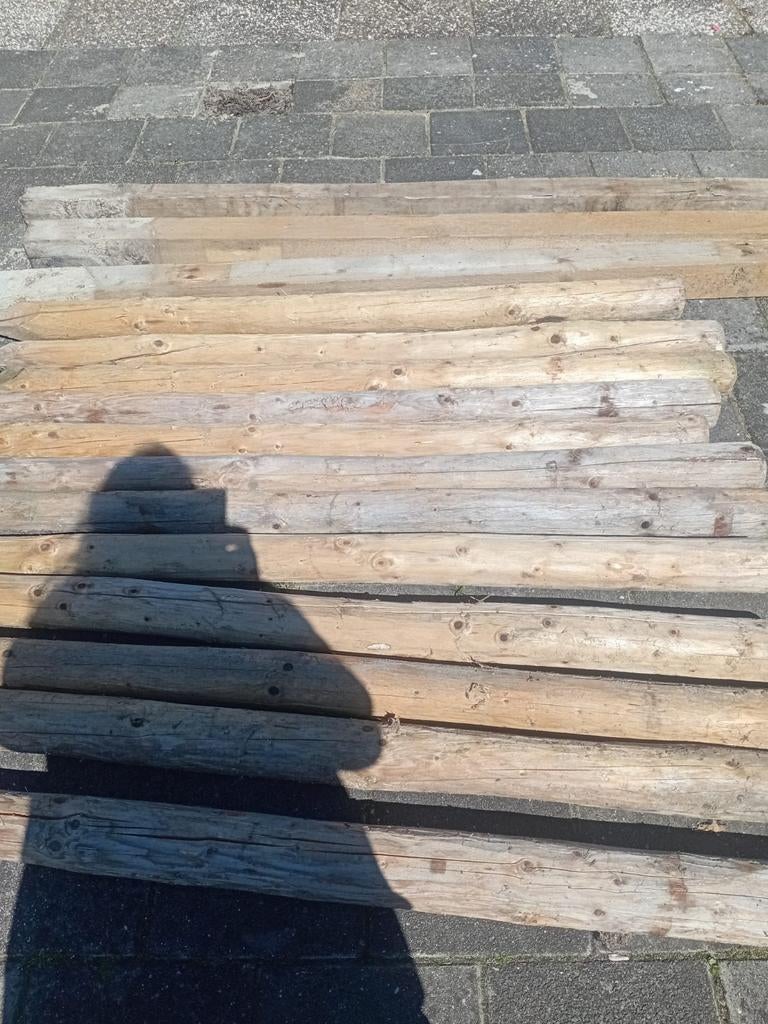 Houten palen en balken voor diverse projecten, Tuin en Terras, Ophalen, Gebruikt, 180 tot 250 cm, Balken