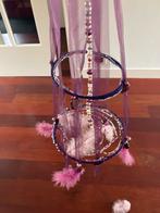 Paarse Dromenvanger met Kralen en Veren, Huis en Inrichting, Woonaccessoires | Overige, Ophalen of Verzenden, Zo goed als nieuw