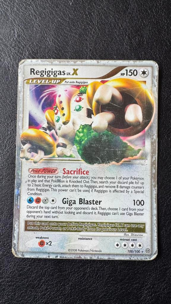 Regigigas LV.X Ultra Rare Stormfront 100/100 MP/HP, Verzenden, Gebruikt, Foil