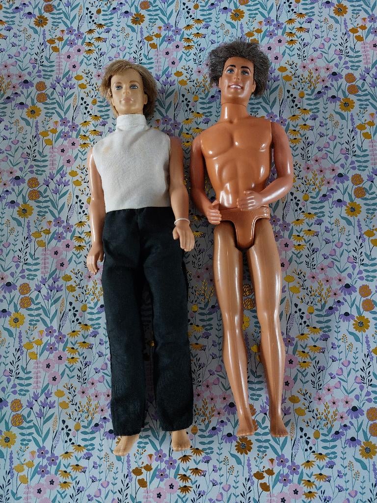 Bundeltje Vintage Ken poppen, Ophalen of Verzenden, Gebruikt, Pop