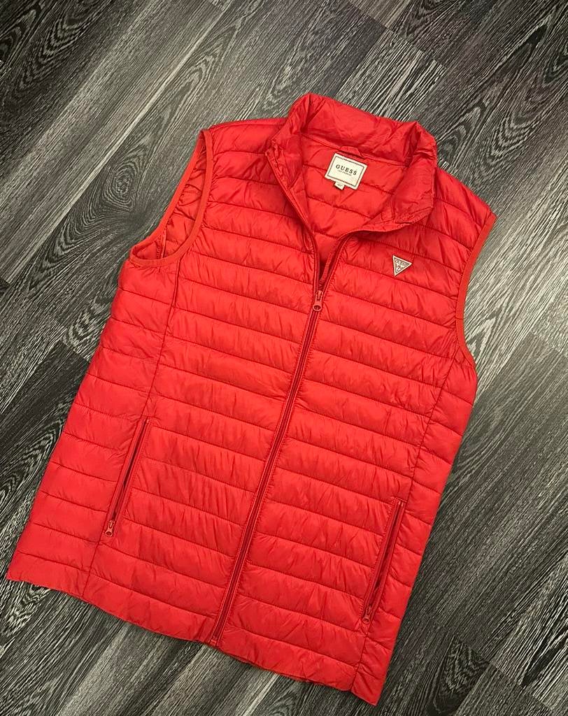 GUESS bodywarmer vrouwen, Kleding | Dames, Bodywarmers, Ophalen of Verzenden, Zo goed als nieuw, Maat 36 (S), Rood