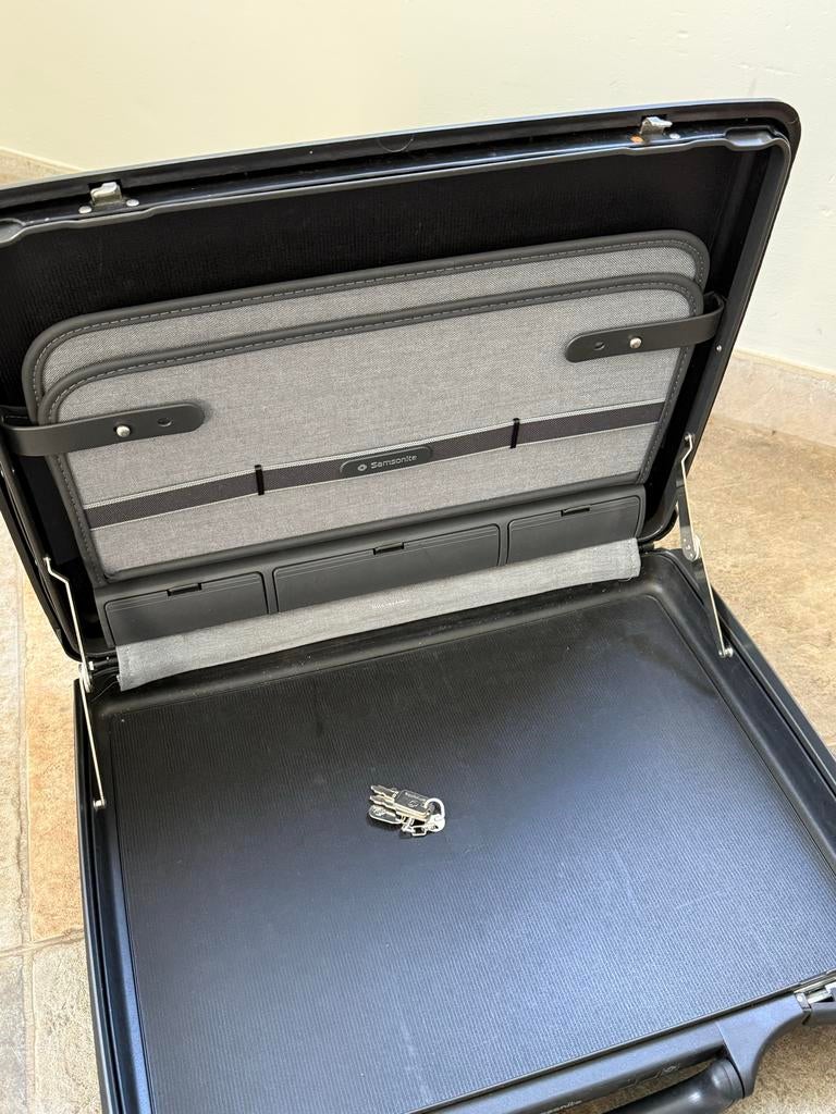 Samsonite Aktetas - Zwart, Hard Kunststof, Ophalen, Gebruikt, 50 tot 60 cm, Hard kunststof