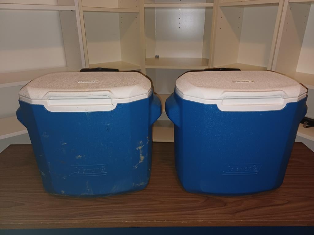 2x Coleman Koelbox op Trolley - Ideaal voor Camping/Picknick, Ophalen of Verzenden, Gebruikt, Koelbox, Koelelement