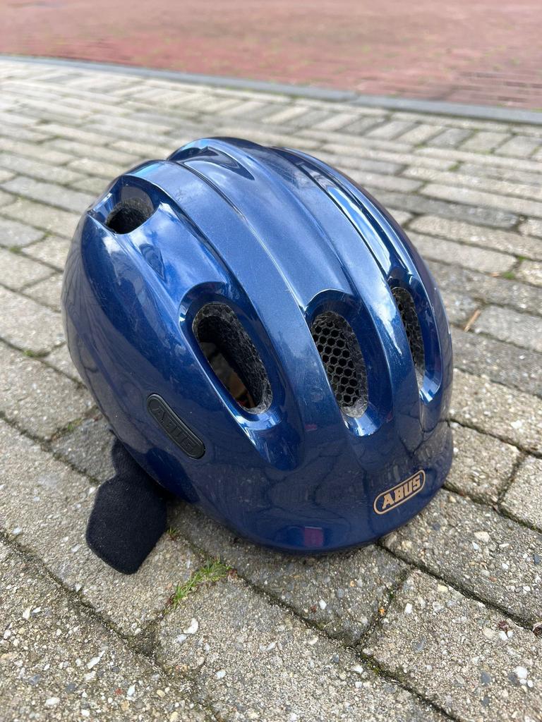 ABUS Fietshelm voor baby, dreumes of peuter - Blauw, Ophalen of Verzenden, Gebruikt, Overige maten, Jongen of Meisje