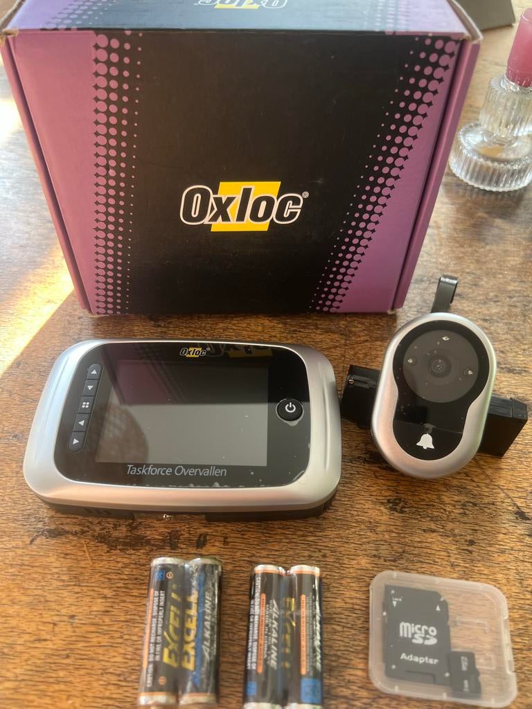 Oxloc digitale deurcamera - Nieuw in doos!, Huis en Inrichting, Deurbellen, Nieuw, Draadloos, Compatibel met smartphone, Ophalen of Verzenden