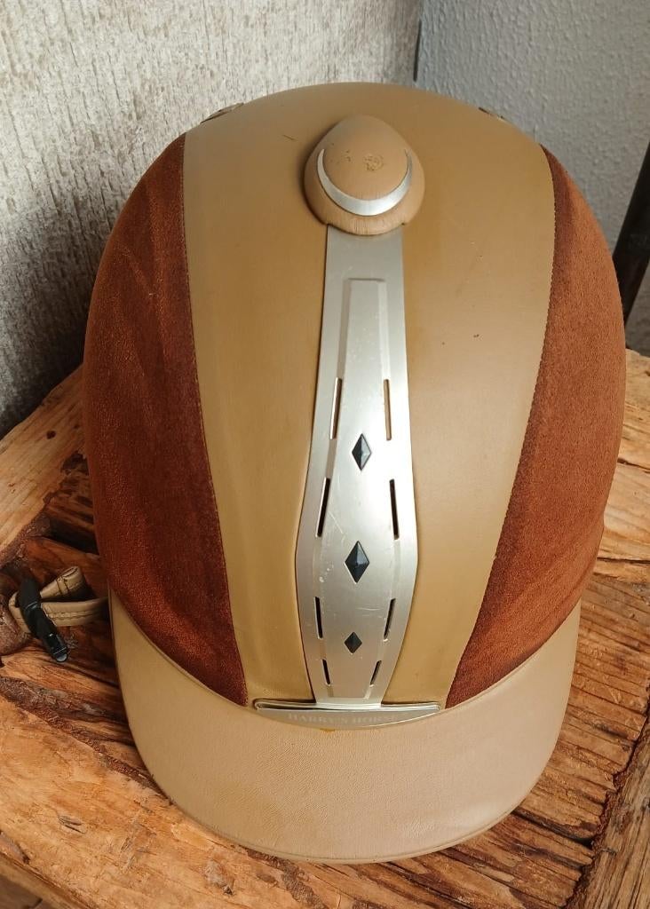 Harry's Horse cap Pro-leather Bruin 58, Dieren en Toebehoren, Paardrijkleding, Ophalen of Verzenden, Zo goed als nieuw, Overige soorten