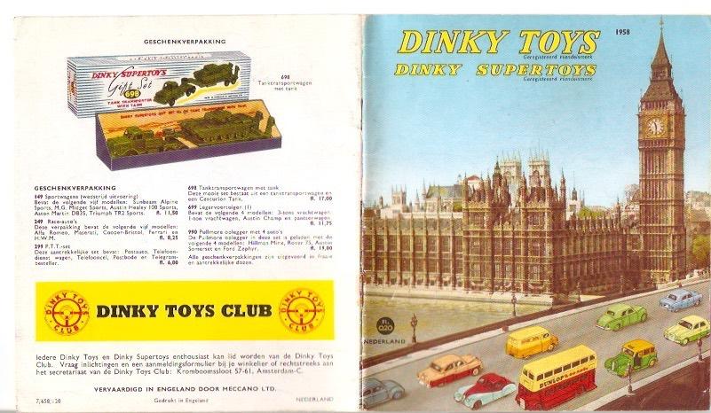 Dinky Toys catalogus 1958, Ophalen of Verzenden