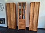 Set van 3 massief houten kasten - Boekenkast en opbergkasten, Ophalen, Gebruikt, Met deur(en), 50 tot 100 cm