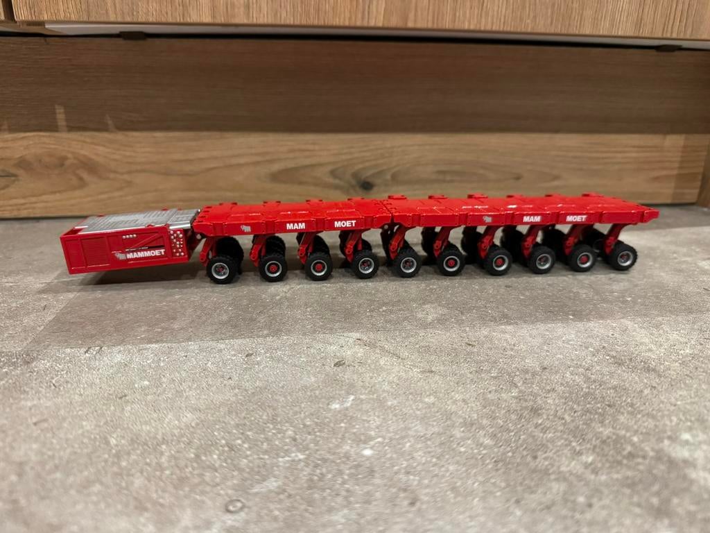 Mammoet Scheuerle SPMT set collectorsitem, Hobby en Vrije tijd, Modelauto's | 1:50, Ophalen of Verzenden, Zo goed als nieuw, Hijskraan, Tractor of Landbouw