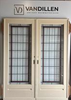 Oude ensuite schuifdeuren NIEUW glas in lood prachtig!, Doe-het-zelf en Verbouw, Deuren en Horren, Binnendeur, Ophalen of Verzenden