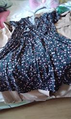 jurk Mango mt M Donker Groen bloemen (nieuw), Mango, Nieuw, Boven de knie, Groen